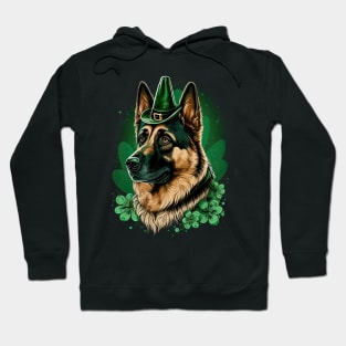 German Shepherd St. Patrick's day Hoodie